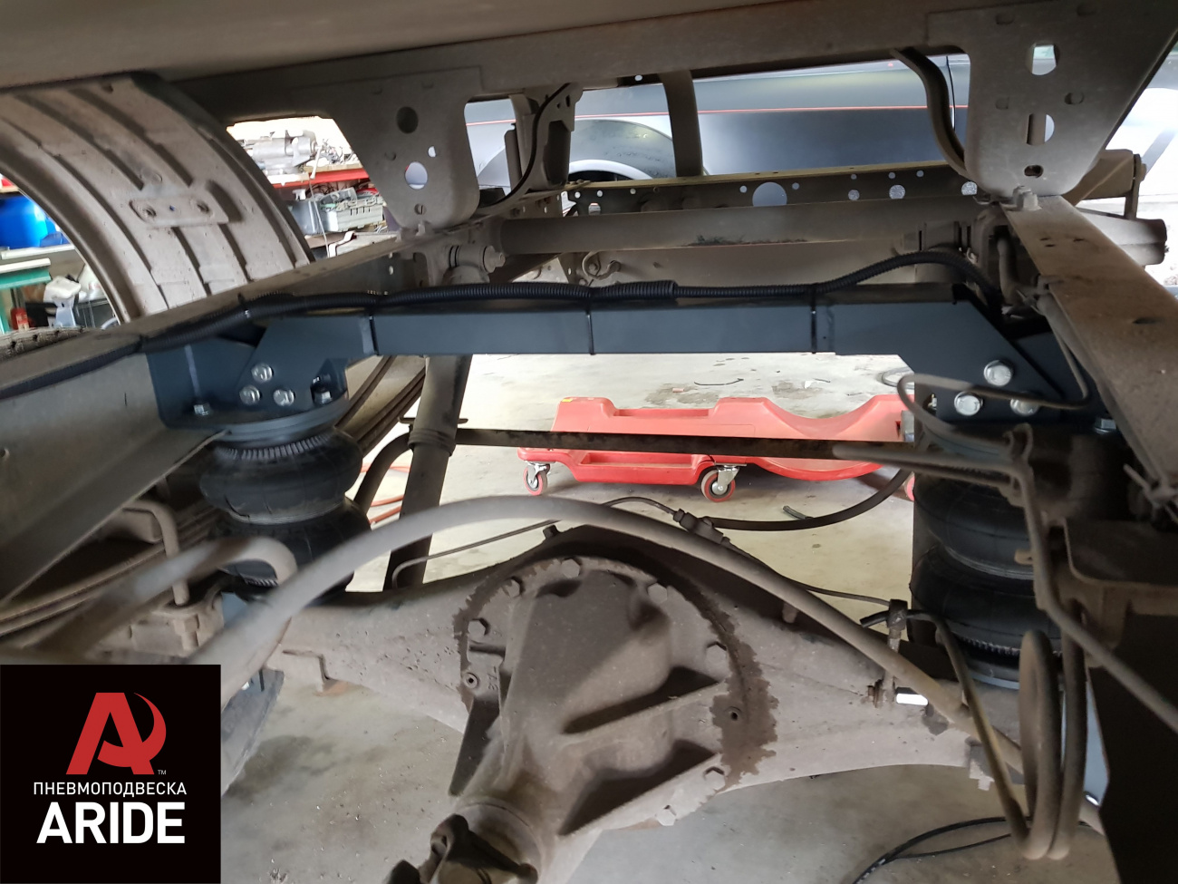 Пневмоподвеска на бортовые платформы