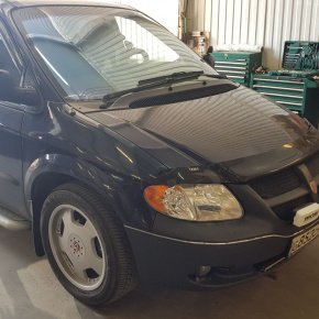 Установка задней пневмоподвески ﻿Dodge Caravan