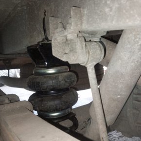Задняя пневмоподвеска на JAC Sunray, Sollers Atlant односкатная ошиновка