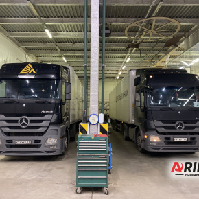 Установка механизмов подъема оси для Деловых Линий