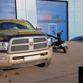 Установка задней пневмоподвески Dodge Ram 2500