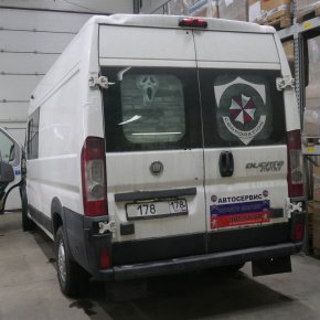 Установка пневмоподвески на Fiat Ducato
