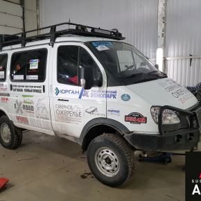 Установка пневмоподвески на переднюю ось ГАЗ Соболь 4x4