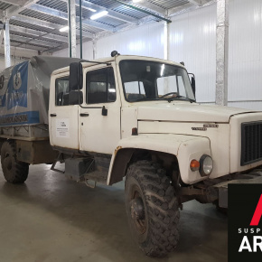 Установка пневмоподвески на заднюю ось Газон 3309 Егерь