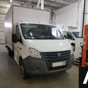 Установка базового комплекта пневмоподвески на заднюю ось Газель NEXT