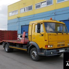 Установка пневмоподвески на эвакуатор Камаз 4308