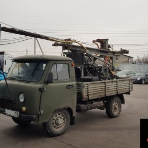 Установка пневмоподвески на буровую установку УАЗ 3303 Головастик