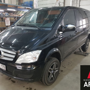 Установка пневмоподвески на заднюю ось Mercedes Viano