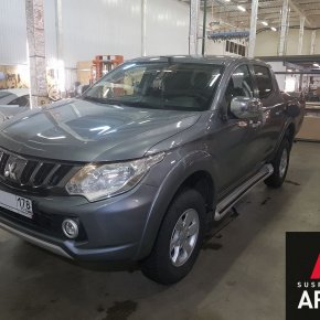 Установка пневмоподвески на заднюю ось Mitsubishi L200 5 поколение