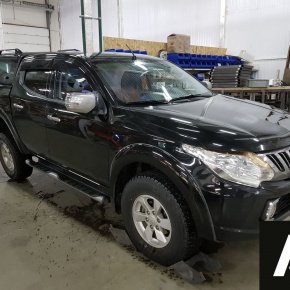 Установка пневмоподвески на заднюю ось Mitsubishi L200 2017