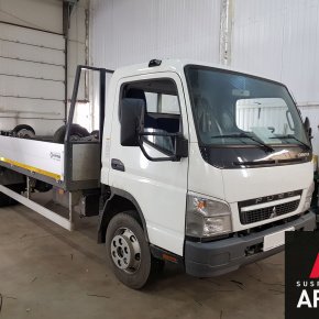 Установка пневмоподвески переднюю и заднюю ось и системы управления Mitsubishi Canter C