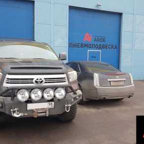 Установка задней пневмоподвески ﻿с системой управления Toyota Tundra