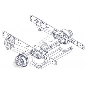 Пневмоподвеска на полурессоре для ГАЗ Газель Next, NN, Бизнес, задняя ось, все модификации