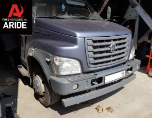 Установка передней пневмоподвески с управлением из салона ﻿ГАЗ (GAZ)