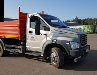 Установка задней пневмоподвески с управлением на один контур ﻿ГАЗ (GAZ) Газон NEXT (Самосвал Саранской сборки)