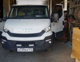 Установка задней пневмоподвески с управлением из салона ﻿Iveco Daily 50C