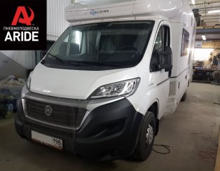 Установка комплекта задней пневмоподвески с двухконтурной системой управления ﻿Fiat Ducato