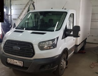 Установка задней пневмоподвески с управлением из кабины ﻿Ford Transit RWD