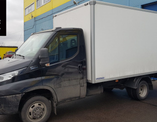 Установка задней пневмоподвески с управлением из салона на два контура ﻿Iveco Daily 50C