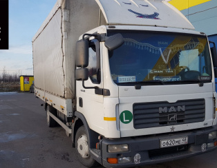 Установка задней пневмоподвески с управлением из салона ﻿MAN TGL_8_180