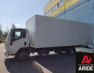 Установка пневмоподвески на переднюю и заднюю ось ISUZU NQR 90