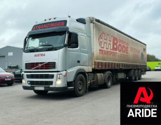 Установка механизма подъёма оси на SAF Intra тягач Volvo