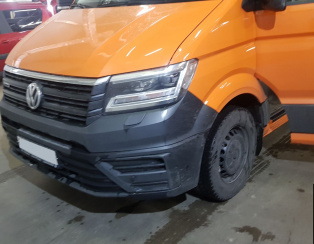 Установка пневоподвески на Volkswagen Crafter 2020 года