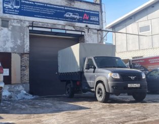 Установка пневмоподвески Уаз Профи односкат