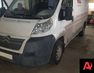 Установка комплекта с системой управления на Citroen Jumper