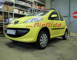 Пневмоподвеска на Peugeot 107