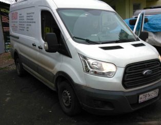 Установка пневмоподвески Форд Транзит передний привод 2016