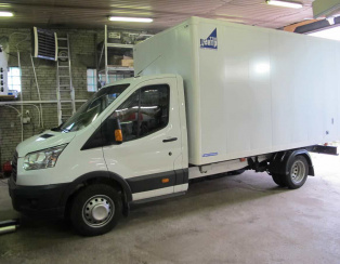 Установка пневморессор на Ford Transit NEW задний привод 2016, будка