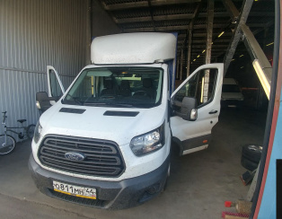 Установка пневмоподвески и системы управления на Ford Transit 2016 (задний привод) (23.05.2018)