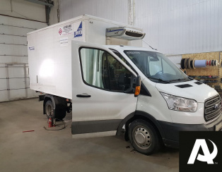 Установка пневмоподвески  на заднюю ось Transit 2015 двухскат 