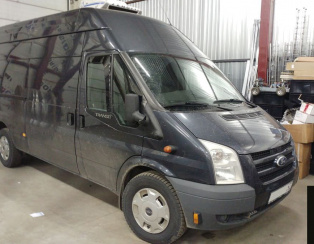 Установка пневмоподвески на заднюю ось Transit 2012 односкат задний привод