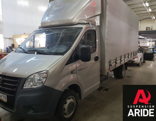 Установка пневмоподвески на заднюю ось Газель NEXT