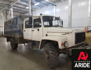 Установка пневмоподвески на заднюю ось Газон 3309 Егерь