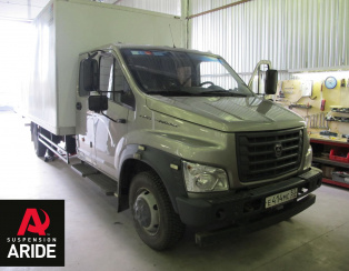 Пневмоподвеска на Газон Next - установка, фото