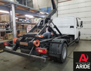 Установка пневмоподвески на заднюю ось и системы управления на ГАЗ Газон НЕКСТ Мультилифт