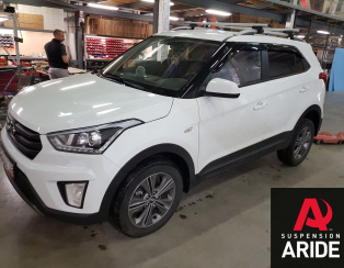 Установка вставок в пружины Blackstone на Hyundai Creta