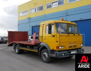 Установка пневмоподвески на эвакуатор Камаз 4308