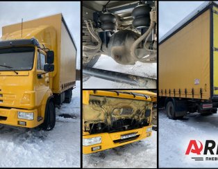 Установка вспомогательной пневмоподвески на КАМАЗ 4308