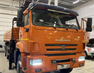 Передняя пневмоподвеска на Камаз 65115