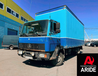 Установка комплекта вспомогательной пневмоподвески на Mercedes 814