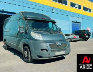 Установка пневмоподвески на Peugeot Boxer