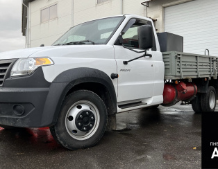 Пневмоподвеска на УАЗ Profi Спарка Полуторка