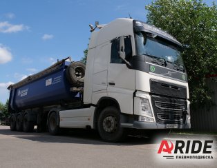 Установка пневмоподвески и механизма подъёма оси Volvo FH16 + BPW