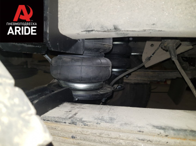 Рис. 10 Наши проекты: Пневмоподвеска на Hyundai HD 35 - Этапы установки