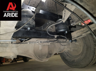 Рис. 8 Наши проекты: Пневмоподвеска на Hyundai HD 35 - Этапы установки