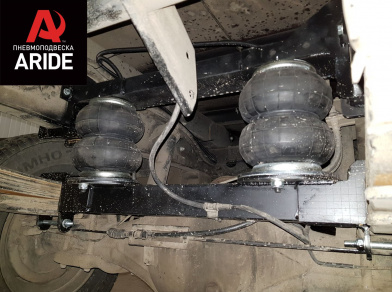 Рис. 5 Наши проекты: Пневмоподвеска на Hyundai HD 35 - Этапы установки